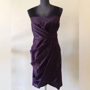 Christian Siriano Sleeveless Asymmetrical Ruffle Dress Size 16